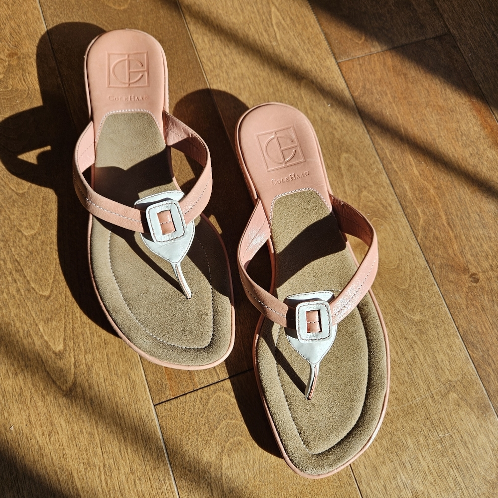 Cole Haan Leather Sandals 7.5 B EUC Brazil